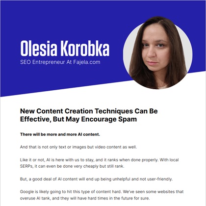There will be more and more AI generated content